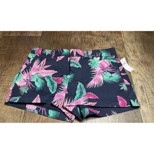 GAP Shorts Womens Size 10 Navy Blue Floral Pattern $